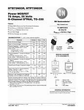 DataSheet NTP75N03R pdf